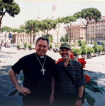 Archbishop John J. Myers and Gary K. Wolf, in Rome